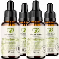 Nature Heart Grüne Energie Chlorophyll Tropfen