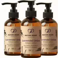 Nature Heart Lavendel Liebe Körperlotion