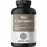 Nature Love Bio Curcuma 240 Kapseln Mit Curcumin Aus Kurkuma Und Piperin Aus Schwarzem Pfeffer