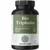 Nature Love Bio Triphala Hochdosiert 500mg Kapsel 180 Kapseln Hochwertiger Rohstoff Indien