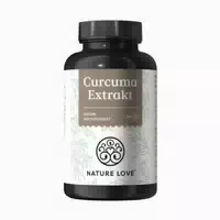 Nature Love Curcuma 15000 Kurkuma Kapseln 9 Monate Reichweite Hochdosiert 95% Curcumin Kapsel