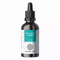 Nature Love Flüssiges Chlorophyll aus Alfalfa 50ml Hochdosiert 200mg Chlorophyllin ohne Jod
