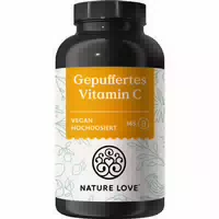 Nature Love Gepuffertes Vitamin C Hochdosiert Mit 1000mg Vitamin C Je Tagesdosis 365 Kapseln