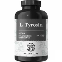Nature Love l Tyrosin 240 Vegane Kapseln 1000 mg Pro Tagesdosis