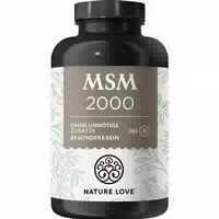 Nature Love Msm 2000mg Mit Vitamin C 365 Tabletten Kompakteres Msm Pulver Als Bei Kapseln