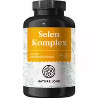 Nature Love Selen Komplex 200µg Kapsel 365 Stück Natriumselenit, l Selenmethionin, Selenhefe