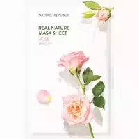 Nature Republic Real Nature Rose Sheet Mask – Feuchtigkeit & Glow für das Gesicht
