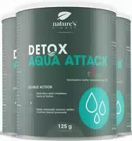 Natures Finest Detox Aqua Attack Drink, Trinkpulver 375 g 3er Pack