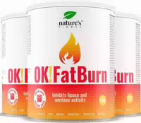 Natures Finest Ok!burn, Trinkpulver 450 g 3er Pack