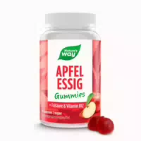 Apfelessig Gummies I 1000 mg Apfelessigpulver, Folsäure, Vitamin B12 I Natürlicher Apfelgeschmack 60 st