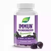 Immun Komplex Gummibärchen für Kinder mit Leckerem Holunderbeeren Geschmack I Immunsystem Stärken