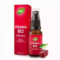 Vitamin B12 Direkt Spray – 500 Μg Je Sprühstoß aus Methyl & Adenosylcobalamin, Kirsch Geschmack