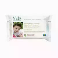 Naty Feuchttücher Sensitiv, Unparfümiert 56 St