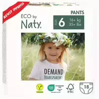 Naty Babypflege Höschenwindeln: Größe 6 X Large
