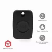 Nedis Smart Panik Knopf Zigbee 3 0 Batterietyp – Energie: Cr2450 Schwarz