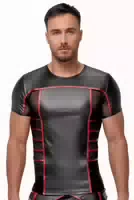 Shirt im 2 Farbigen Mattlook mit Netzeinsätzen