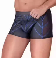 Pants Im Stylischen Material Mix