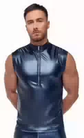 Shirt Im Blue Metallic Mattlook