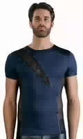 Shirt aus Elastischer Mikrofaser und Powernet
