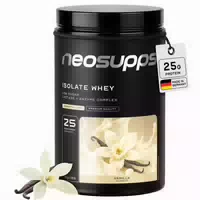 Neosupps Isolate Whey Protein Pulver Vanilla, 750g, 25g Protein Pro Portion, Eiweißpulver