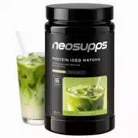 Neosupps Protein Iced Matcha Latte mit Echtem Matcha, Proteinpulver
