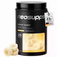 Neosupps Vision Whey Protein Banana Milk, 750g, Protein Pulver für Proteinshakes