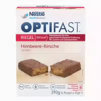 Optifast Riegel Himbeere Kirsche 6x65 G