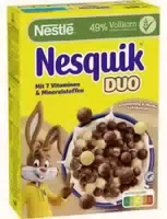 Nestlé Nesquik Duo, Braune und Weiße Schoko Cerealien mit Vollkorn
