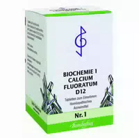 Biochemie 1 Calcium Fluoratum D 12 Tabletten 80 st Tabletten