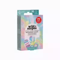 Wild Stripes Waterproof Pflaster Rainbow Edition 20 St