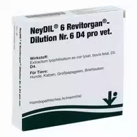 Neydil Nummer 6 Revitorgan Dilution D 4 Pro Veterinär Ampullen
