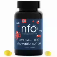 Nfo Omega 3 Kids – Chewables Hochdosierte Tutti Frutti Kaubaren Softgels für Kinder