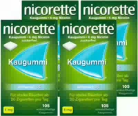 Nicorette Kaugummi 4 mg Whitemint 4 X 105 Stück