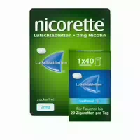 Nicorette Lutschtablette Freshmint 2 mg Nikotin zur Raucherentwöhnung 40 st Lutschtabletten