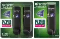 Nicorette Fruit & Mint Spray 1 mg 2 Stück Nicorette Fruit & Mint 1 mg 1 Stück