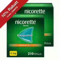 Nicorette 4 mg Nikotinkaugummi Freshfruit zum Rauchen Aufhören