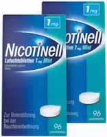 Sparset Nicotinell Lutschtabletten 1 mg Mint 2 X 96 Stück