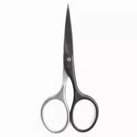 Niegeloh Bartschere Titanium Schwarz Spitz