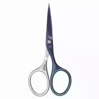 Niegeloh Bartschere Inox Style Titanium, Stahlblau