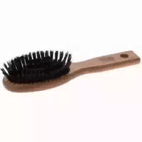 Nippes Solingen Pneumatikbürste, Klein Oval, Rosshaar Nylon Mix Buche Braun