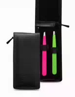 Nippes Solingen Reißverschluss Etui Beauty Set Pinzette Glasfeile