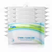 Nitras Clean Care 8 Weiche Einmal Waschhandschuhe mit Aloe Vera & Kamille