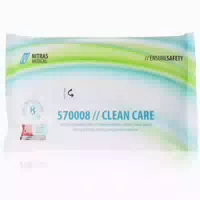 Nitras Clean Care 24 X 8 Weiche Einmal Waschhandschuhe Mit Aloe Vera & Kamille