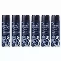 Nivea Men Deodorant Active Darkwood Limited Edition Deo Spray 6 X 150ml