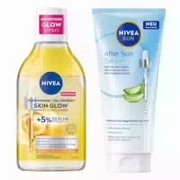 Nivea Skin Glow & After Sun Serum Routine Set Reinigung & Regeneration
