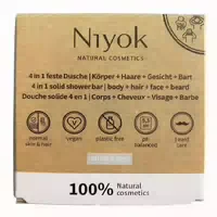 Niyok 4 in 1 Feste Dusche Körp Haar Gesi Athle Gre 80 g