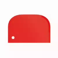 Schaber Klein,pp,flexibel,rot 150x100mm