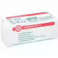 Nobatop Vliessstoffkompresse 5 cm X 5 cm Unsteril