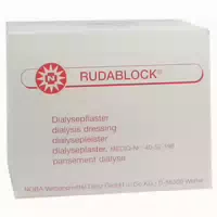 Noba Rudablock Dialysepflaster 2,5 Cm X 8,5 Cm Weiß Steril 100 St