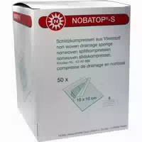 Noba Nobatop Steril S Schlitzkompressen, 50 X 2 Stück, 10 X 10 cm 50x2 st